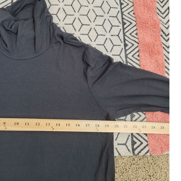 EILEEN FISHER BLACK TURTLENECK, SZ LARGE - Picture 13 of 15